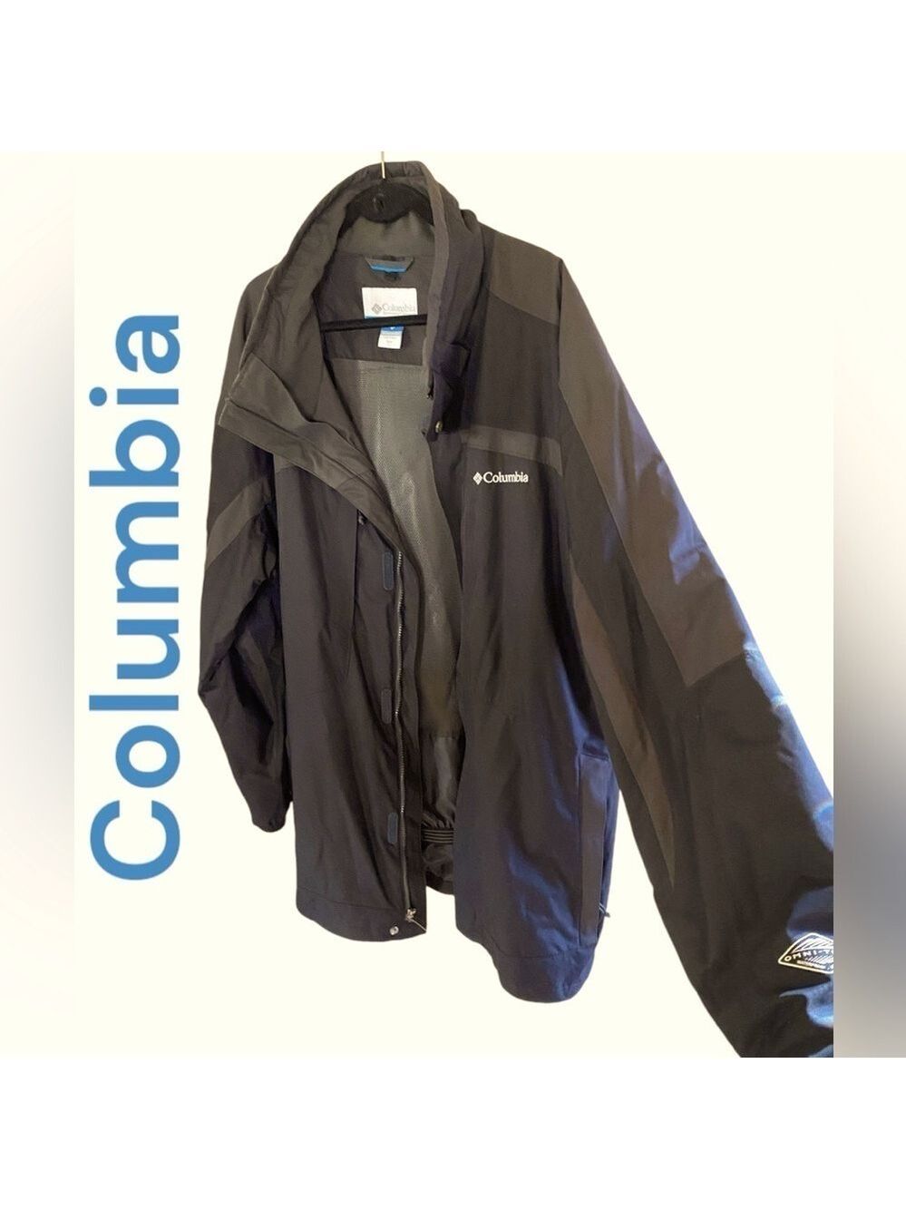 Columbia-Men’s 3X tall black/gray” whirlibird” OmniTech ski jacket. Exc preowned - Picture 3 of 13